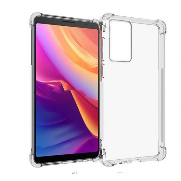 Protectie din silicon pentru telefon (rezistenta la impact, colt cu perna de aer) TRANSPARENT TCL 501