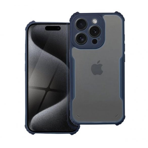 Protectie din silicon pentru telefon (rezistenta la impact, colt cu perna de aer, spate acrilic, protectie pentru camera) ALBASTRU INCHIS Realme 12