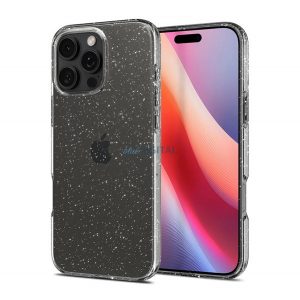 SPIGEN LIQUID CRYSTAL GLITTER silicon telefon protector (rezistent la impact, bubble heel, mica pulbere) pentru Apple iPhone 16 Pro