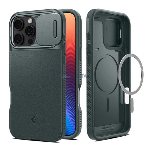 SPIGEN OPTIK ARMOR MAG protecție din plastic pentru telefon (cadru din silicon, protector pentru cameră, compatibil MagSafe) Flush Mount Apple iPhone 16 Pro