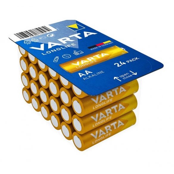 Baterie durabilă VARTA LONGLIFE (AA, LR06, 1,5 V, litiu) 24 buc/pachet