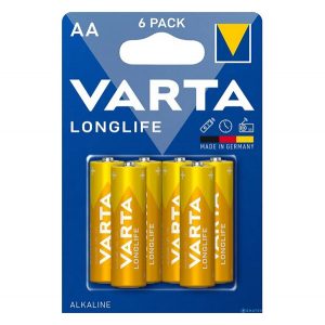 Baterie durabilă VARTA LONGLIFE (AA, LR06, 1,5 V, litiu) 6 buc/pachet