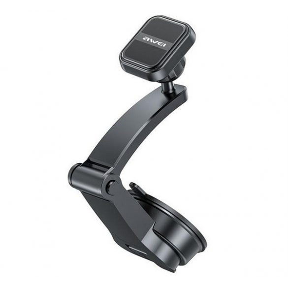 Suport auto AWEI X54 (pentru bord, parbriz, ventuză, magnetic, 360°) NEGRU