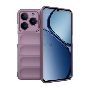 Silicon protector de telefon (rezistent la șocuri, protector de cameră, 3D) LILA Realme C61 4G