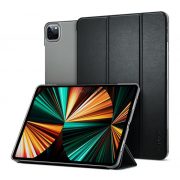   SPIGEN SMART FOLD husă verticală, efect piele (active FLIP, deschidere laterală, TRIFOLD, desktop) BLACK Apple IPAD Air 13 (2024)