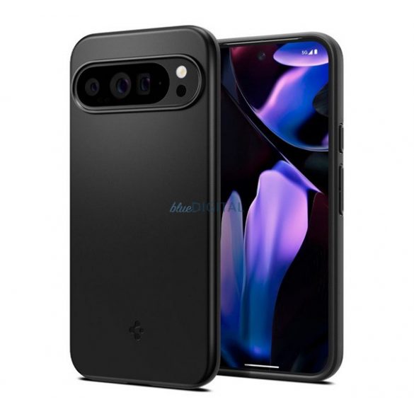 SPIGEN THIN FIT protecție din plastic pentru telefon (mată, ultra-subțire, protectoare pentru cameră) NEGRU Google Pixel 9 Pro XL