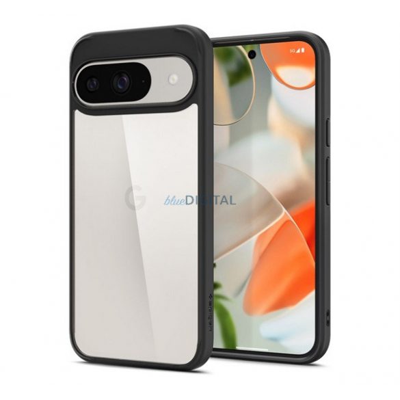 SPIGEN ULTRA HYBRID plastic protector de telefon (rezistent la impact, cadru cu bule) TRANSFER / negru Google Pixel 9 Pro, Pixel 9