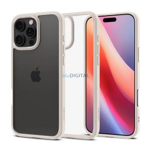 SPIGEN ULTRA HYBRID plastic protector de telefon (rezistent la șocuri, bubble frame) TITANIUM Apple iPhone 16 Pro