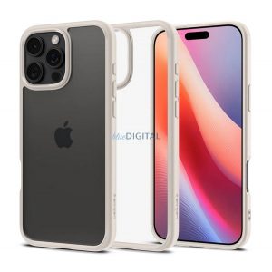 SPIGEN ULTRA HYBRID plastic telefon protector (rezistent la șocuri, bubble cadru) TITAN Apple iPhone 16 Pro Max