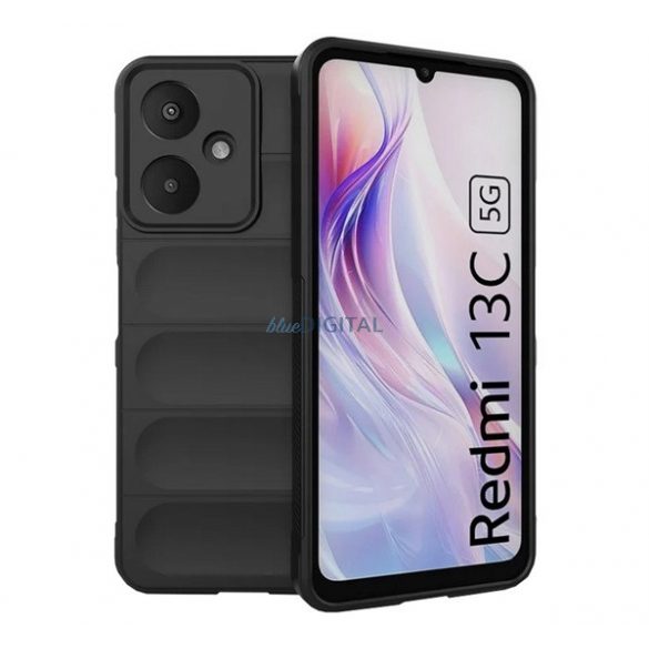 Silicon protector de telefon (rezistent la șocuri, protecția camerei, 3D) BLACK Xiaomi Redmi 13C 5G