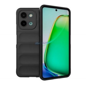 Silicon protector de telefon (rezistent la șocuri, protector de cameră, 3D) BLACK Vivo Y28 4G