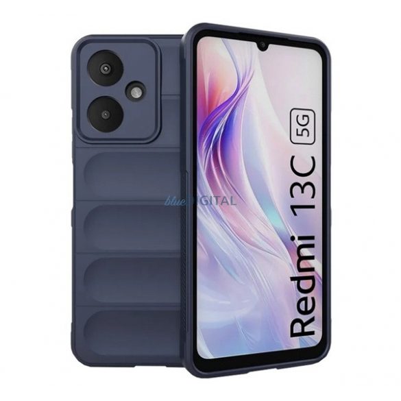 Silicon protector de telefon (rezistență la șocuri, protecția camerei, 3D) CUTTING BLUE Xiaomi Redmi 13C 5G