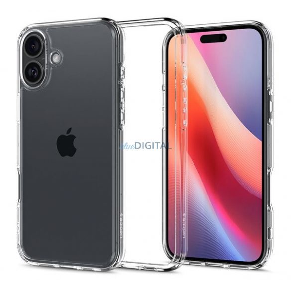 SPIGEN CRYSTAL HYBRID silicon protector de telefon (rezistent la impact, cadru din plastic) pentru Apple iPhone 16 Plus