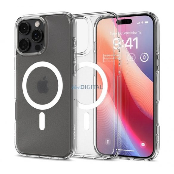 SPIGEN ULTRA HYBRID MAG plastic protector de telefon (rezistent la șocuri, bubble cadru, MagSafe) pentru Apple iPhone 16 Pro Max