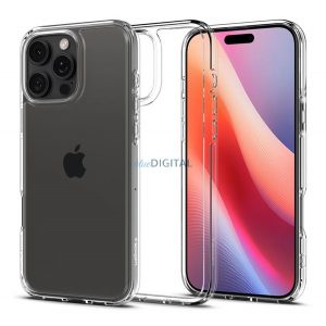 SPIGEN CRYSTAL HYBRID silicon protector de telefon (rezistent la impact, cadru din plastic) pentru Apple iPhone 16 Pro Max