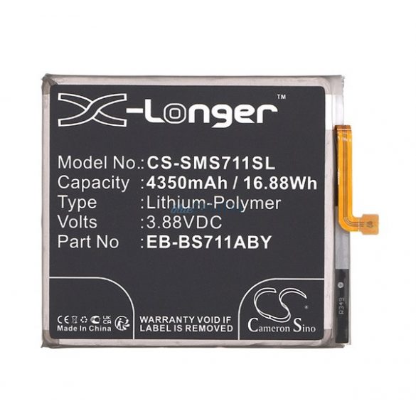 CAMERON SINO Baterie Li-Polymer (3.88V / 4350mAh, compatibil Samsung EB-BS711ABY) BLACK Samsung Galaxy S23 FE (SM-S711)