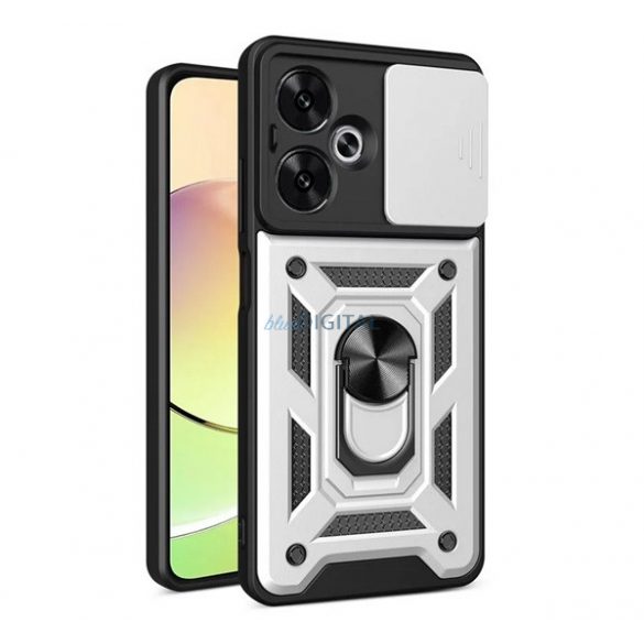 Defender plastic protector de telefon (rezistent la șocuri, silicon interior, inel de reținere, protector de cameră) EZÜST Xiaomi Redmi 13C 5G