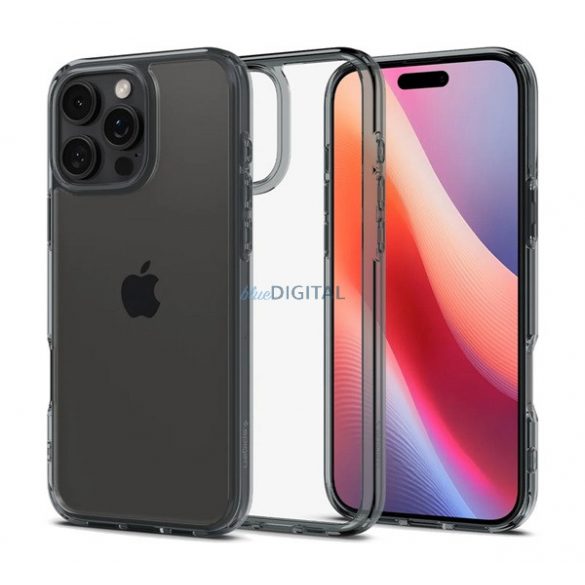 SPIGEN ULTRA HYBRID plastic protector de telefon (rezistent la șocuri, cadru cu bule, cadru lucios) LIGHT GREY Apple iPhone 16 Pro Max