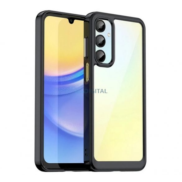 Silicon protector de telefon (rezistent la șocuri, spate transparent) BLACK Samsung Galaxy A16