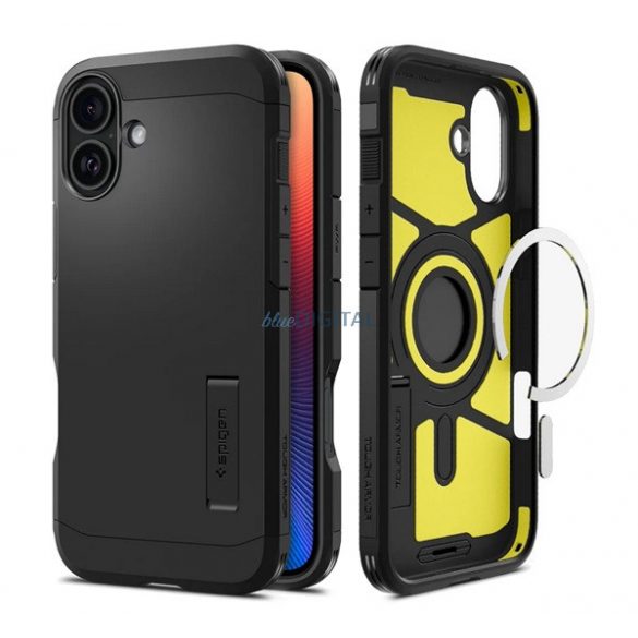 SPIGEN TOUGH ARMOR MAG plastic telefon protector (rezistent la șocuri, MagSafe) BLACK Apple iPhone 16 Plus