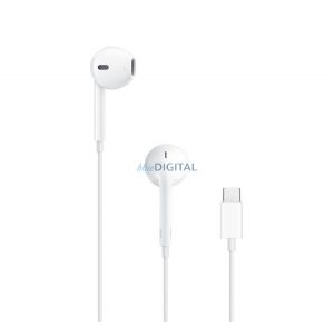 Căști APPLE STAREO (Tip-C, microfon, buton de înregistrare, control volum, succesor MTJY3ZM/A) ALB