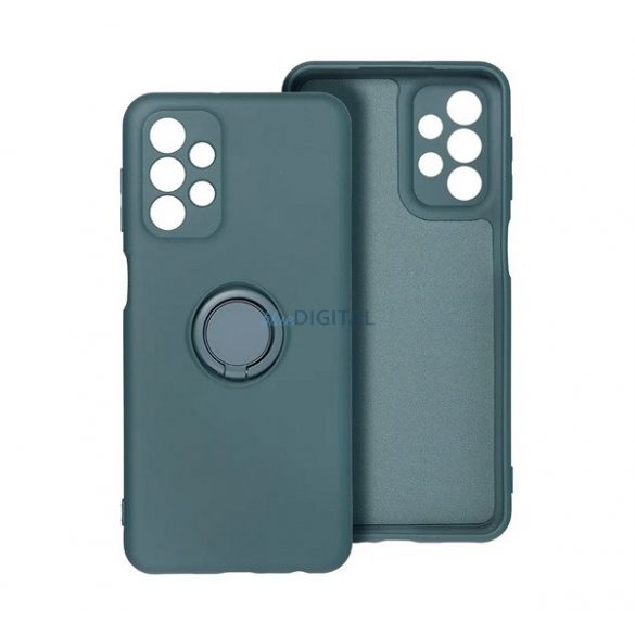 Protector de telefon din silicon (inel de montare, interior din microfibră de pluș, magnetic, protector de cameră) CUSHION CUSHION pentru Samsung Galaxy S24 FE (SM-S721)