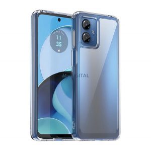 Silicon protector de telefon (rezistent la șocuri, transparent capac spate) pentru Motorola Moto G14