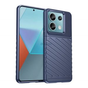 Silicon protector de telefon (rezistență la șocuri, dungi, model convex) CUTTING BLUE Xiaomi Redmi Notă 13 Pro 5G, Poco X6 5G