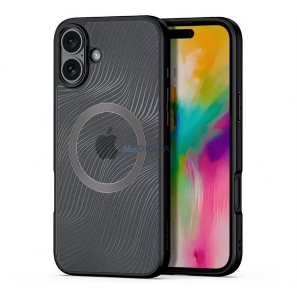 DUX DUCIS AIMO silicon telefon protector (rezistent la șocuri, protecția camerei, MagSafe, val) BLACK Apple iPhone 16