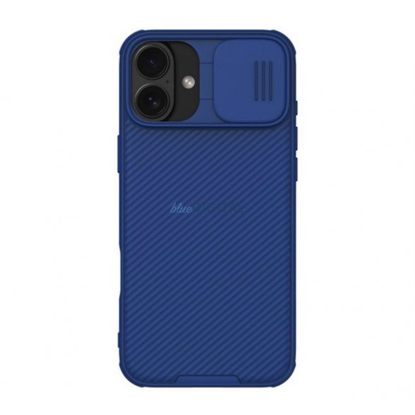 NILLKIN CAMSHIELD PRO MAGNETIC plastic protector de telefon (rezistent la șocuri, protecția camerei, magnetic, cu dungi) BLUE Apple iPhone 16