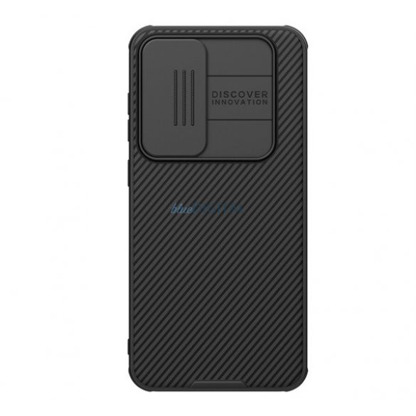 NILLKIN CAMSHIELD PRO silicon protector de telefon (rezistent la șocuri, protector de cameră, cu dungi) BLACK Samsung Galaxy S24 FE (SM-S721)