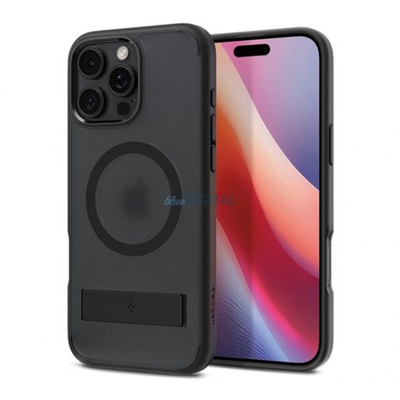 SPIGEN ULTRA HYBRID S plastic protector de telefon (rezistent la șocuri, cadru cu bule, amortizor de șocuri, MagSafe) BLACK Apple iPhone 16 Pro