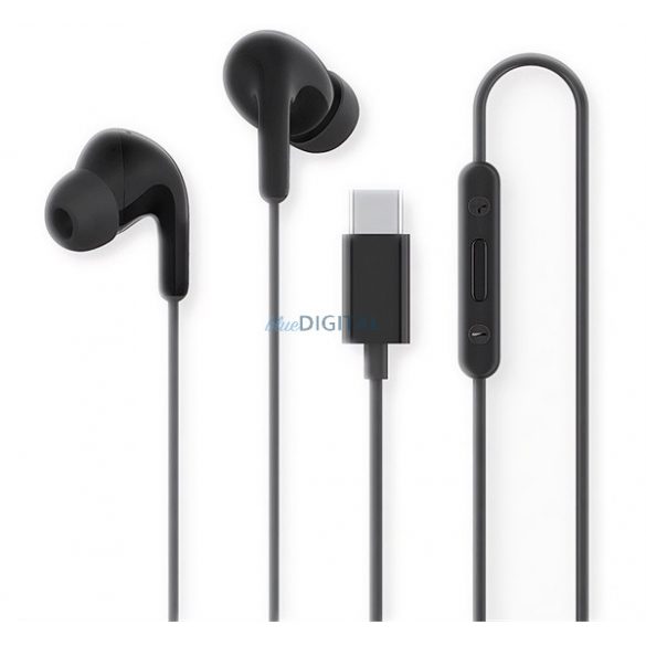 XIAOMI Căști stereo (Type-C, microfon, anulare zgomot, control volum, buton înregistrare) NEGRU