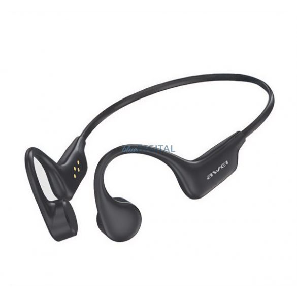 AWEI A899BL bluetooth bone vibration earphone STAREO (v5.2, TWS, in-ear, clip-on, microfon, IPX8, SPORT) NEGRU