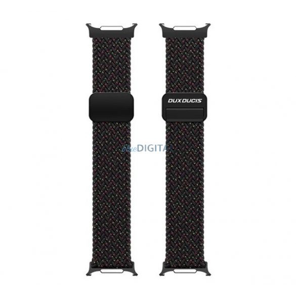 Curea DUX DUCIS (dimensiune personalizată, textilă, reglabilă) BLACK Samsung Galaxy Watch Ultra eSIM 47mm (SM-L705)