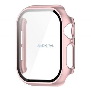 Cadru din plastic (BUMPER, rezistent la șocuri + sticlă de protecție a ecranului) GOLDEN Apple Watch Series 10 46mm