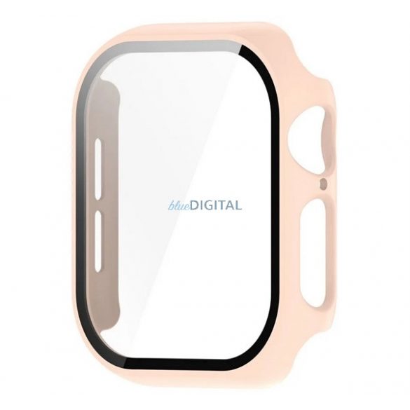 Cadru din plastic (BUMPER, rezistență la șocuri + sticlă de protecție a ecranului) BRONZE Apple Watch Series 10 42mm