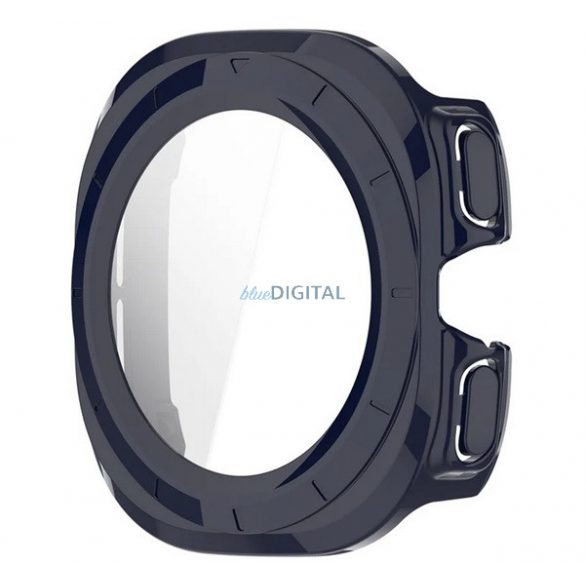 Cadru din plastic (BUMPER, rezistență la șocuri + sticlă de protecție a ecranului) CUTTING BLUE Samsung Galaxy Watch Ultra eSIM 47mm (SM-L705)