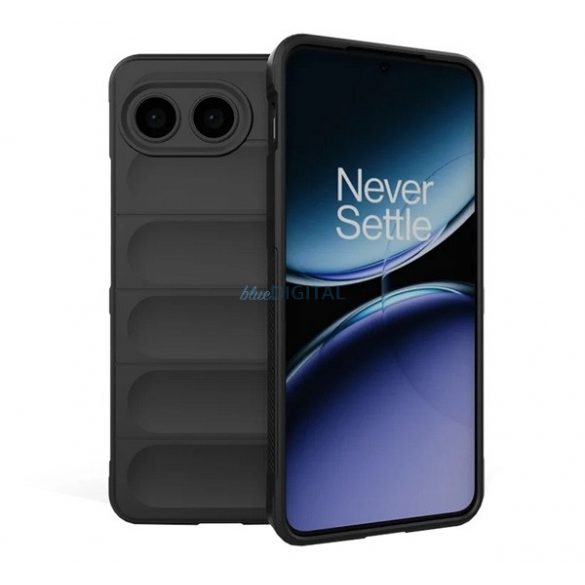 Silicon protector de telefon (rezistent la șocuri, protecția camerei, 3D) BLACK OnePlus Nord 4