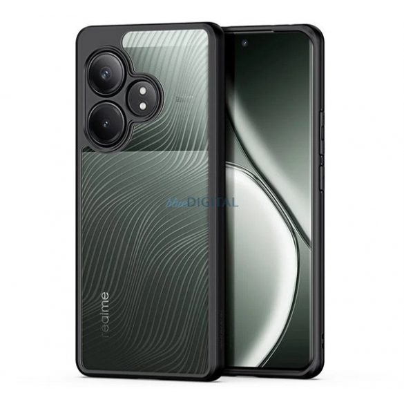 DUX DUCIS AIMO silicon telefon protector (rezistent la șocuri, protecția camerei, mat, val) BLACK Realme GT 6T 5G, GT 6 5G