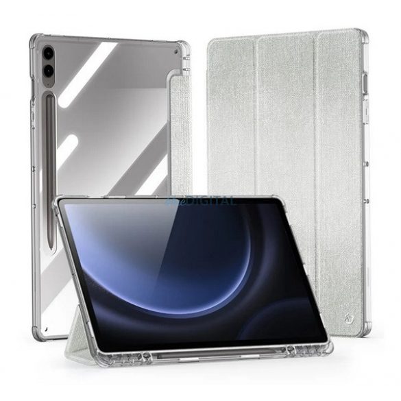 DUX DUCIS UNID husă verticală, efect textil (active FLIP, deschidere laterală, TRIFOLD, suport pentru birou, suport pentru creioane) Ușor de transportat Samsung Galaxy Tab S9 Plus LTE (SM-X816), Galaxy Tab S9 Plus WIFI (SM-X816)