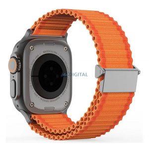 Curea DUX DUCIS YC (dimensiune personalizată, mică, nylon, SPORT) NARANGE Apple Watch Series 5 40mm, Watch Series 4 40mm, Watch Series 3 38mm