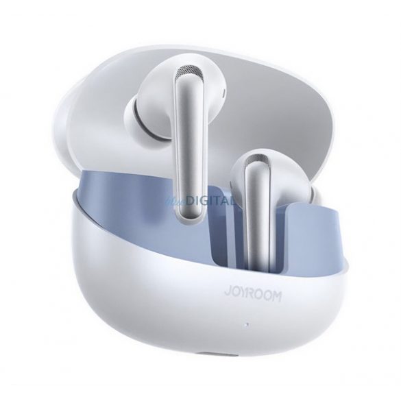 JOYROOM FUNPODS cască bluetooth STAREO (v5.4, TWS, microfon, anulare activă a zgomotului, IP54, rezistentă la cădere + încărcător) ALB