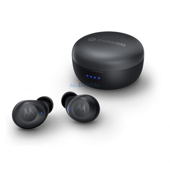 MOTOROLA BUDS 270 căști bluetooth STAREO (v5.2, TWS, microfon, anulare activă a zgomotului, rezistent la apă + încărcător) NEGRU