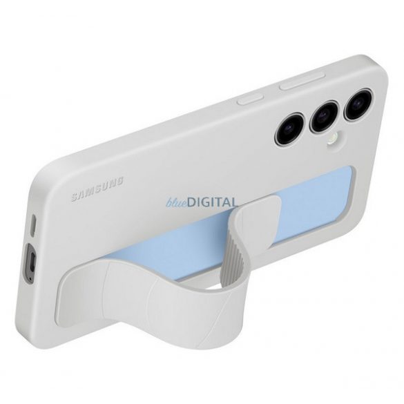 SAMSUNG silicon telefon protector (mat, built-in curea, kickstand) LIGHT GREY Samsung Galaxy S24 FE (SM-S721)