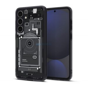 SPIGEN ULTRA HYBRID ZERO ONE plastic protector de telefon (rezistent la șocuri, cadru cu bule) BLACK Samsung Galaxy S24 FE 5G (SM-S721)