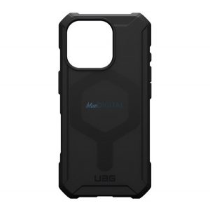 UAG ESSENTIAL Silicone Phone Protector (rezistență ridicată la impact, bubble heel, MagSafe) BLACK Apple iPhone 16 Pro 5G