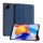 DUX DUCIS DOMO caz în picioare, efect de piele (activ FLIP, deschidere laterală, TRIFOLD, suport desktop, model textil) BUTTON BLUE Xiaomi Redmi Pad SE 8.7