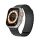 Curea (dimensiune personalizată, mare, silicon, 3D, magnetică) BLACK Apple Watch Series 10 46mm, Watch Series 5 44mm, Watch Series 4 44mm