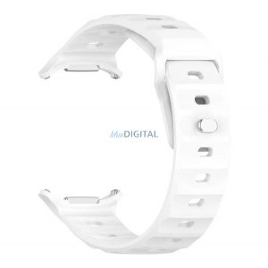 Curea (dimensiune personalizată, silicon, respirabilă, 3D) FEHÉR Samsung Galaxy Watch Ultra eSIM 47mm (SM-L705)